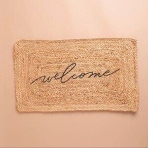 Accompany Jute Welcome Door Mat ~ NEW